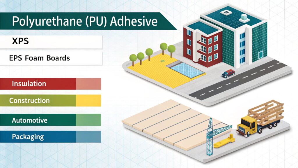 Common Application Areas for PU Adhesive with XPS and EPS Foam Boards