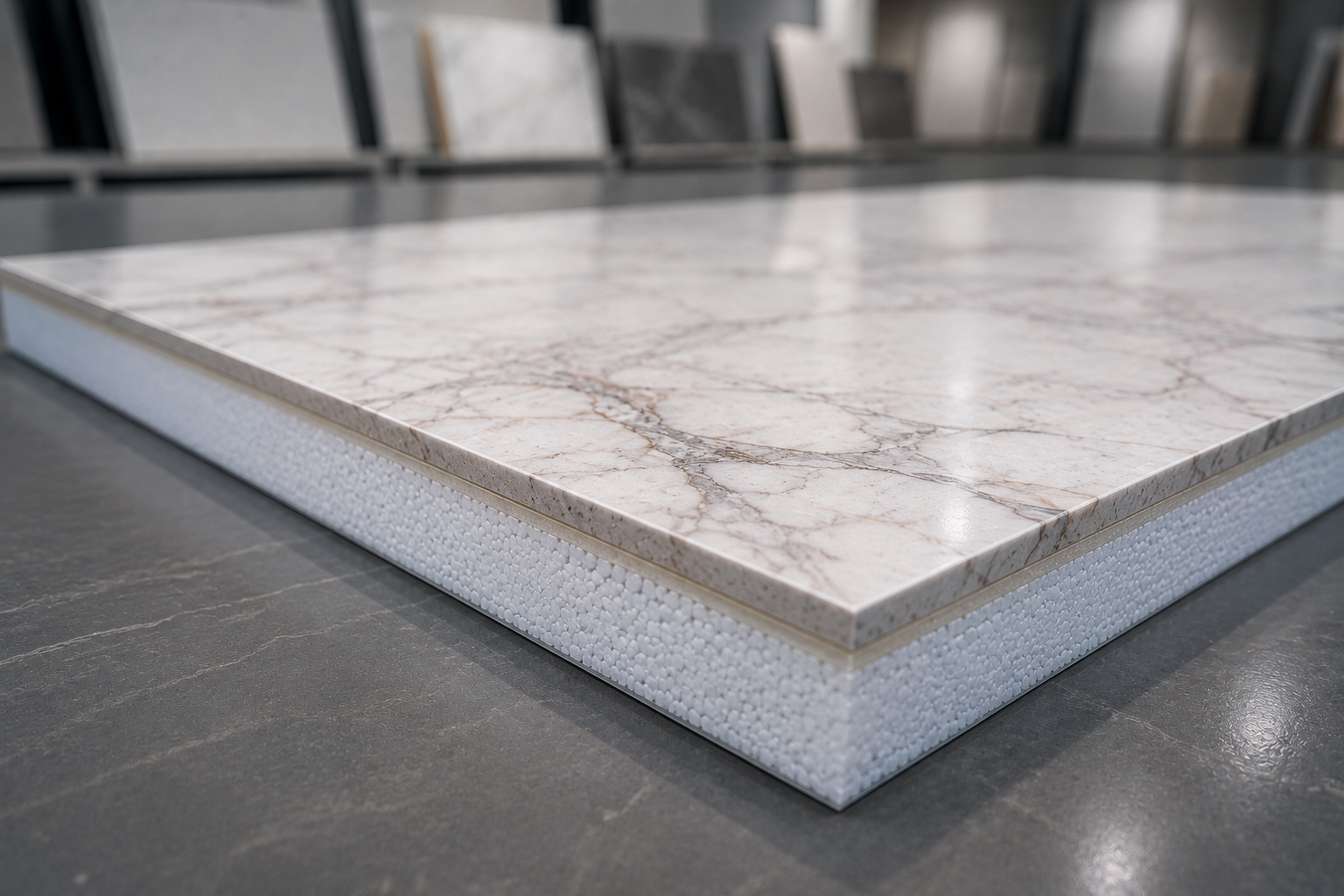 Stone-faced lightweight insulation panel