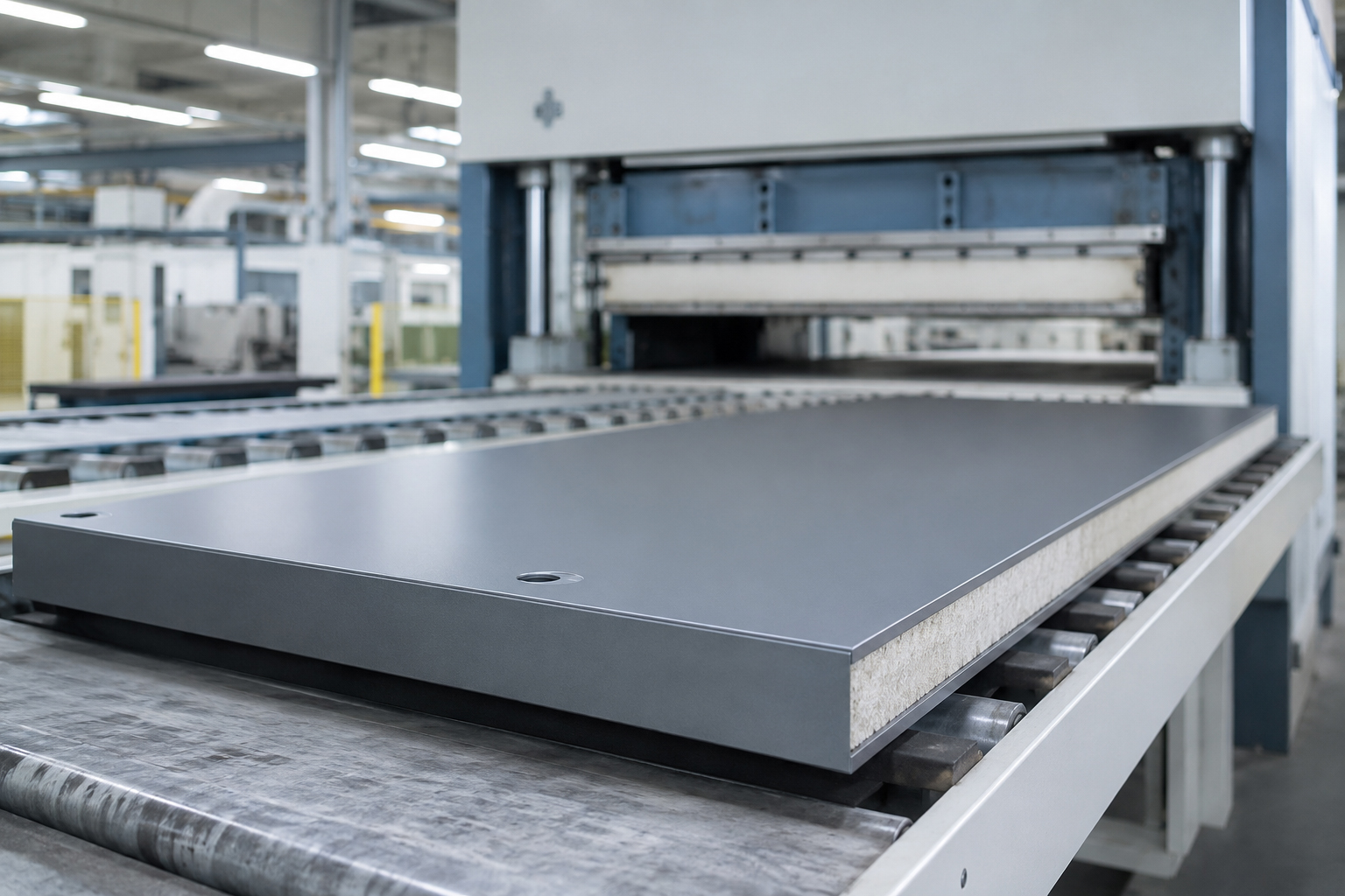 Fireproof and steel door panels bonded with PUGLUE gypsum board adhesive