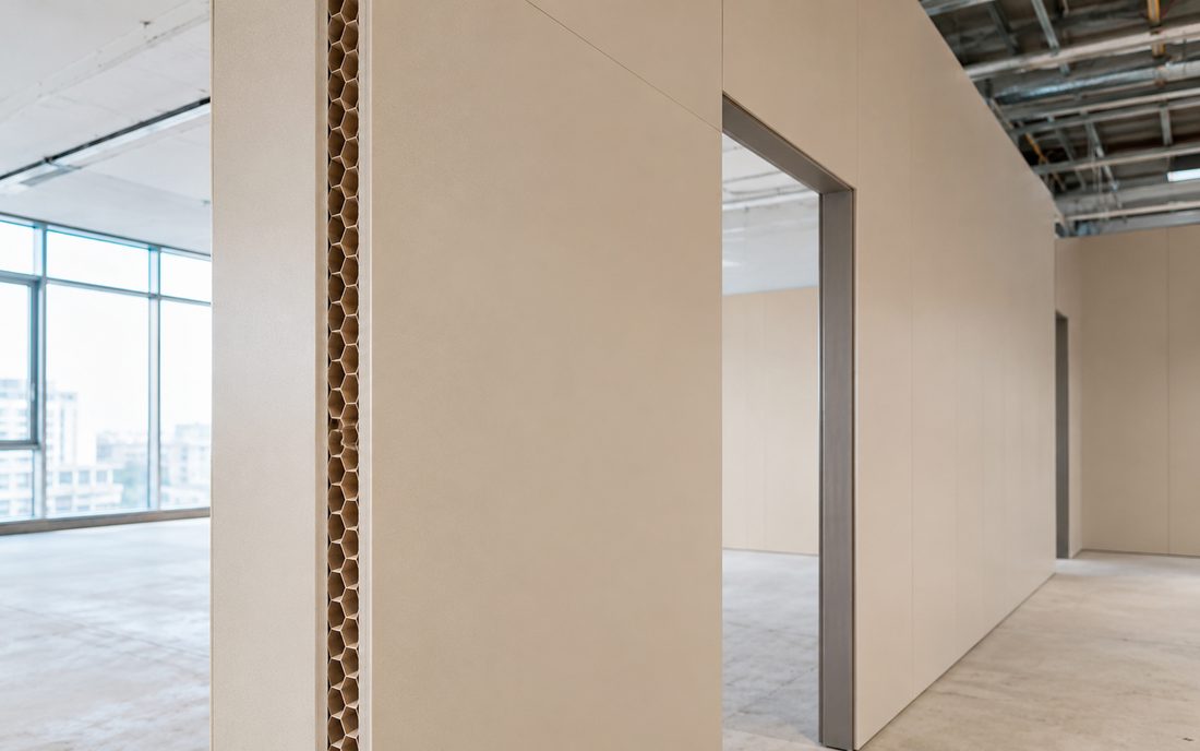 Lightweight high-strength honeycomb construction panels