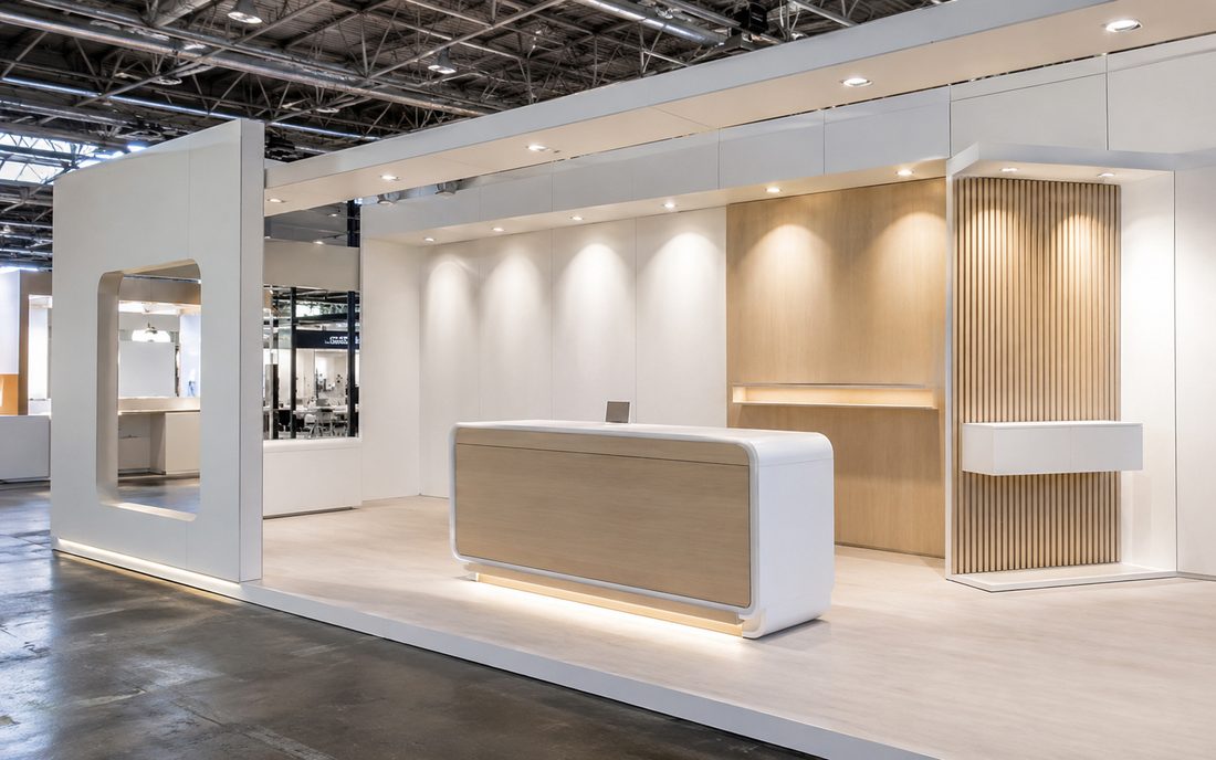 Decorative honeycomb panels for exhibition stands and decor